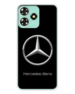 Чехол для ZTE Blade A73 с картинкой «Mercedes Silver Logo»