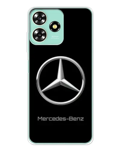 Чехол для ZTE Blade A73 с картинкой «Mercedes Silver Logo»