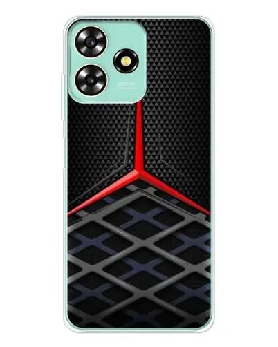 Чехол для ZTE Blade A73 с картинкой «Mercedes Carbon Grid»