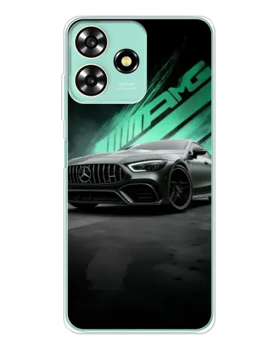 Чехол для ZTE Blade A73 с картинкой «Темный Mercedes AMG»