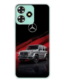 Чехол для ZTE Blade A73 с картинкой «Mercedes G-Class красный»