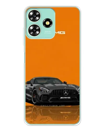 Чехол для ZTE Blade A73 с картинкой «Оранжевый Mercedes AMG»