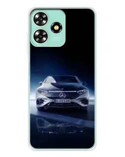 Чехол для ZTE Blade A73 с картинкой «Ночной Mercedes EQ»