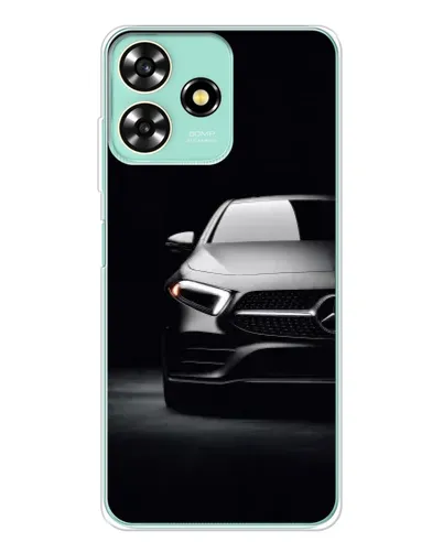 Чехол для ZTE Blade A73 с картинкой «Свет фар Mercedes»