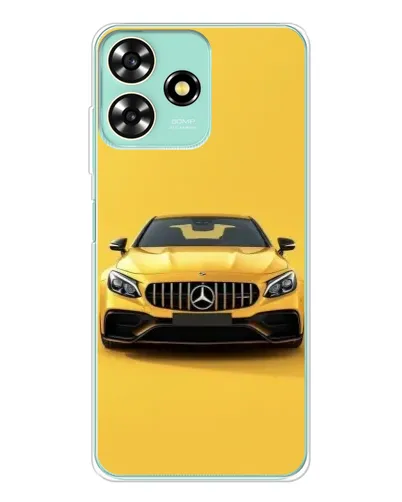 Чехол для ZTE Blade A73 с картинкой «Желтый Mercedes GT»