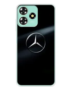 Чехол для ZTE Blade A73 с картинкой «Mercedes на металле»