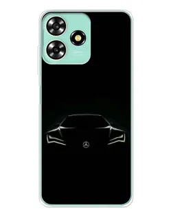 Чехол для ZTE Blade A73 с картинкой «Mercedes — силуэт авто»