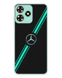 Чехол для ZTE Blade A73 с картинкой «Спортивные линии Mercedes»