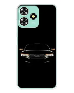 Чехол для ZTE Blade A73 с картинкой «Audi — ночной контур»