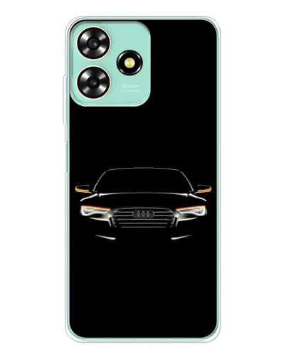 Чехол для ZTE Blade A73 с картинкой «Audi — ночной контур»