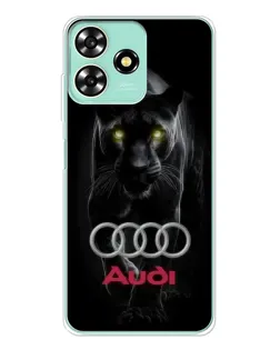 Чехол для ZTE Blade A73 с картинкой «Пантера и Audi»