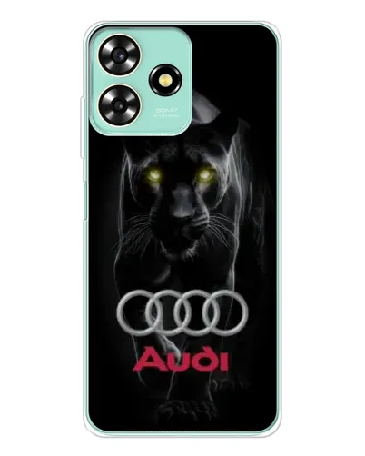 Чехол для ZTE Blade A73 с картинкой «Пантера и Audi»
