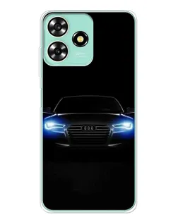 Чехол для ZTE Blade A73 с картинкой «Audi в неоне»