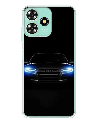 Чехол для ZTE Blade A73 с картинкой «Audi в неоне»