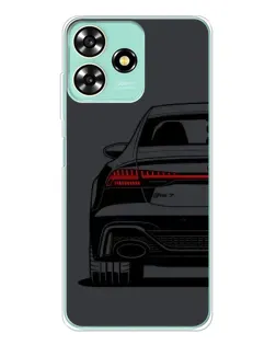 Чехол для ZTE Blade A73 с картинкой «Задняя часть Audi — арт»