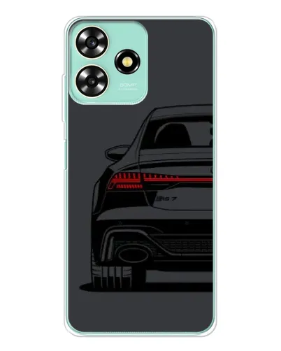 Чехол для ZTE Blade A73 с картинкой «Задняя часть Audi — арт»