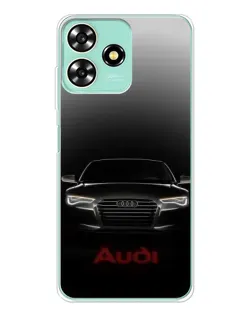 Чехол для ZTE Blade A73 с картинкой «Audi — градиентный контур»