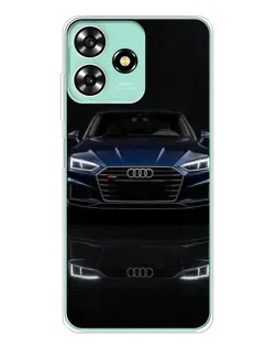 Чехол для ZTE Blade A73 с картинкой «Audi — ночное отражение»