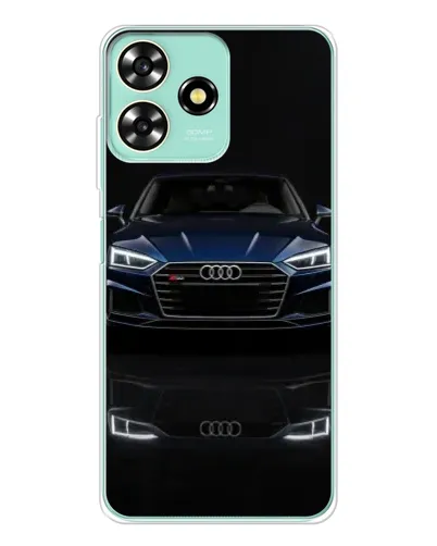 Чехол для ZTE Blade A73 с картинкой «Audi — ночное отражение»