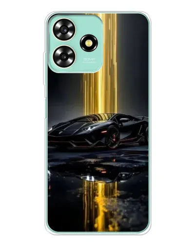 Чехол для ZTE Blade A73 с картинкой «Ночной Lamborghini драйв»
