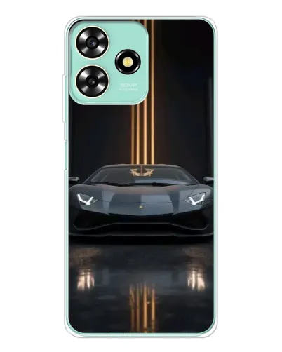 Чехол для ZTE Blade A73 с картинкой «Lamborghini золотые линии»