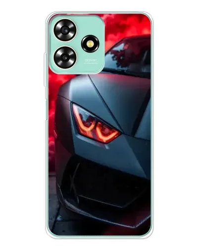 Чехол для ZTE Blade A73 с картинкой «Lamborghini красное сияние»