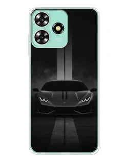 Чехол для ZTE Blade A73 с картинкой «Lamborghini симметрия дорог»