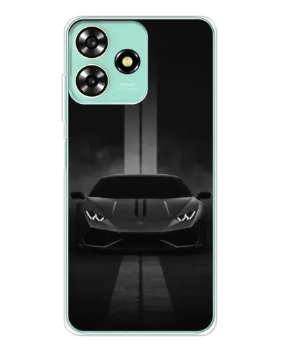 Чехол для ZTE Blade A73 с картинкой «Lamborghini симметрия дорог»