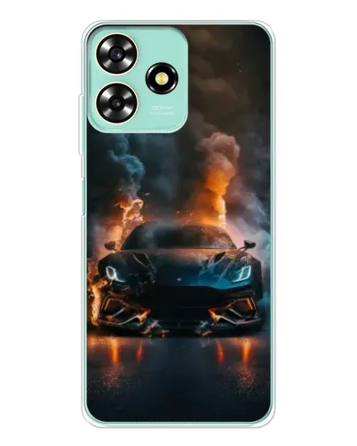 Чехол для ZTE Blade A73 с картинкой «Lamborghini дымная эстетика»