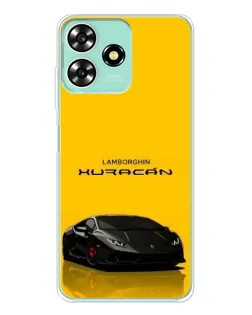 Чехол для ZTE Blade A73 с картинкой «Lamborghini Huracan черный»