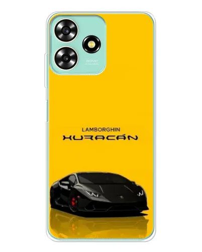 Чехол для ZTE Blade A73 с картинкой «Lamborghini Huracan черный»