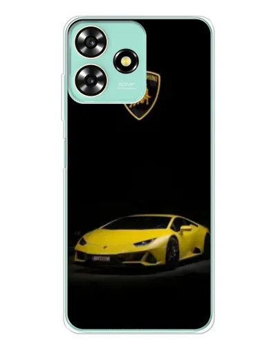Чехол для ZTE Blade A73 с картинкой «Lamborghini желтый акцент»