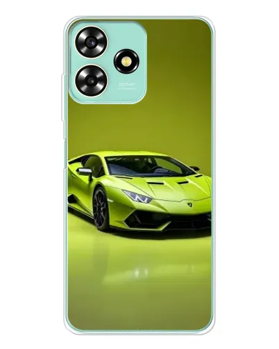 Чехол для ZTE Blade A73 с картинкой «Салатовый Lamborghini Huracan»