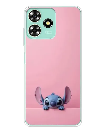 Чехол для ZTE Blade A73 с картинкой «Stitch выглядывает»