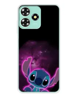 Чехол для ZTE Blade A73 с картинкой «Неоновый Stitch»