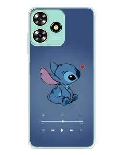 Чехол для ZTE Blade A73 с картинкой «Музыкальный Stitch»