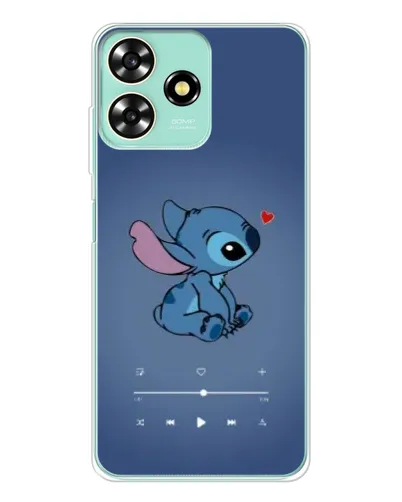 Чехол для ZTE Blade A73 с картинкой «Музыкальный Stitch»