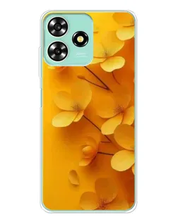 Чохол для ZTE Blade A73 з картинкою «Золоті пелюстки»