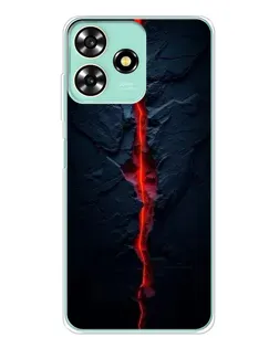 Чохол для ZTE Blade A73 з картинкою «Червона лавова тріщина»