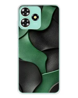 Чохол для ZTE Blade A73 з картинкою «Зелені шкіряні хвилі»