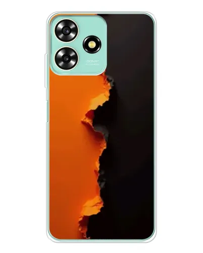 Чохол для ZTE Blade A73 з картинкою «Помаранчевий розлом» Чохол для ZTE Blade A73 з картинкою «Помаранчевий розлом»