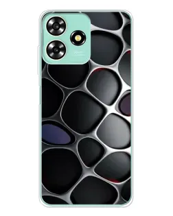 Чохол для ZTE Blade A73 з картинкою «Об'ємна темна решітка»
