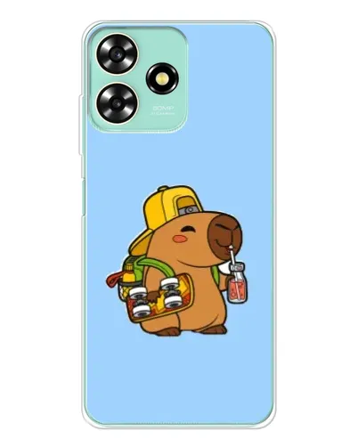 Чохол для ZTE Blade A73 з картинкою «Капібара на скейті» Чохол для ZTE Blade A73 з картинкою «Капібара на скейті»