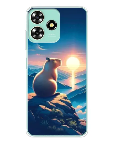 Чохол для ZTE Blade A73 з картинкою «Захід сонця з капібарою» Чохол для ZTE Blade A73 з картинкою «Захід сонця з капібарою»