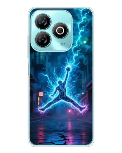 Чехол для ZTE Blade A75 с картинкой «Jordan Gold Jumpman»