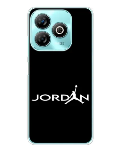 Чехол для ZTE Blade A75 с картинкой «Jordan White Logo»