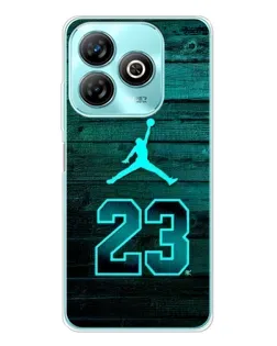 Чехол для ZTE Blade A75 с картинкой «Jordan Cyan 23»