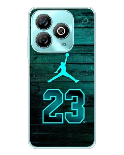 Чехол для ZTE Blade A75 с картинкой «Jordan Cyan 23»