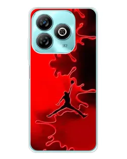 Чехол для ZTE Blade A75 с картинкой «Jordan Red Smoke»