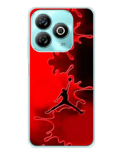 Чехол для ZTE Blade A75 с картинкой «Jordan Red Smoke»